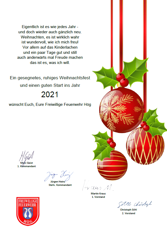 Weihnachtsgruesse 2020