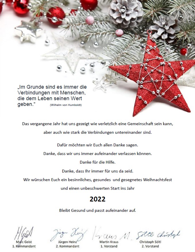 Weihnachtsgruesse 2021